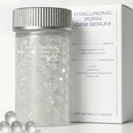 Salmon DNA Orb Serum. The Serum That Changes Form The Moment You Touch It